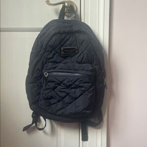 Marc Jacobs Black Quilted Nylon Backpack